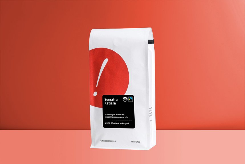 Sumatra Ketiara  Certified Fairtrade Organic by Gimme Coffee - main image