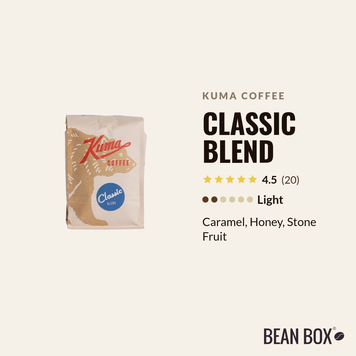 Kuma Coffee | Classic Blend | Bean Box®