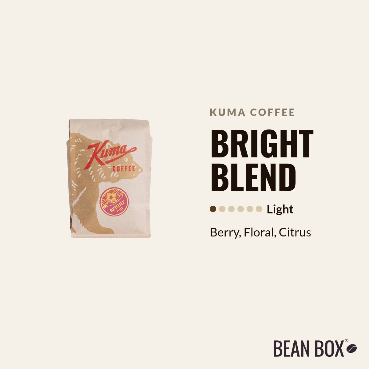 Kuma Coffee | Bright Blend | Bean Box®
