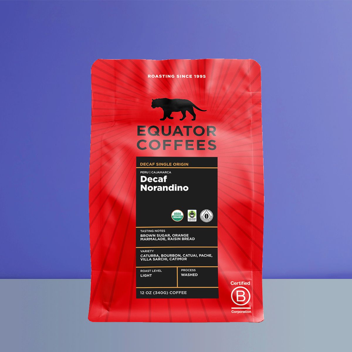 Equator Coffees | Decaf Peru Norandino Fair Trade Organic | Bean Box®