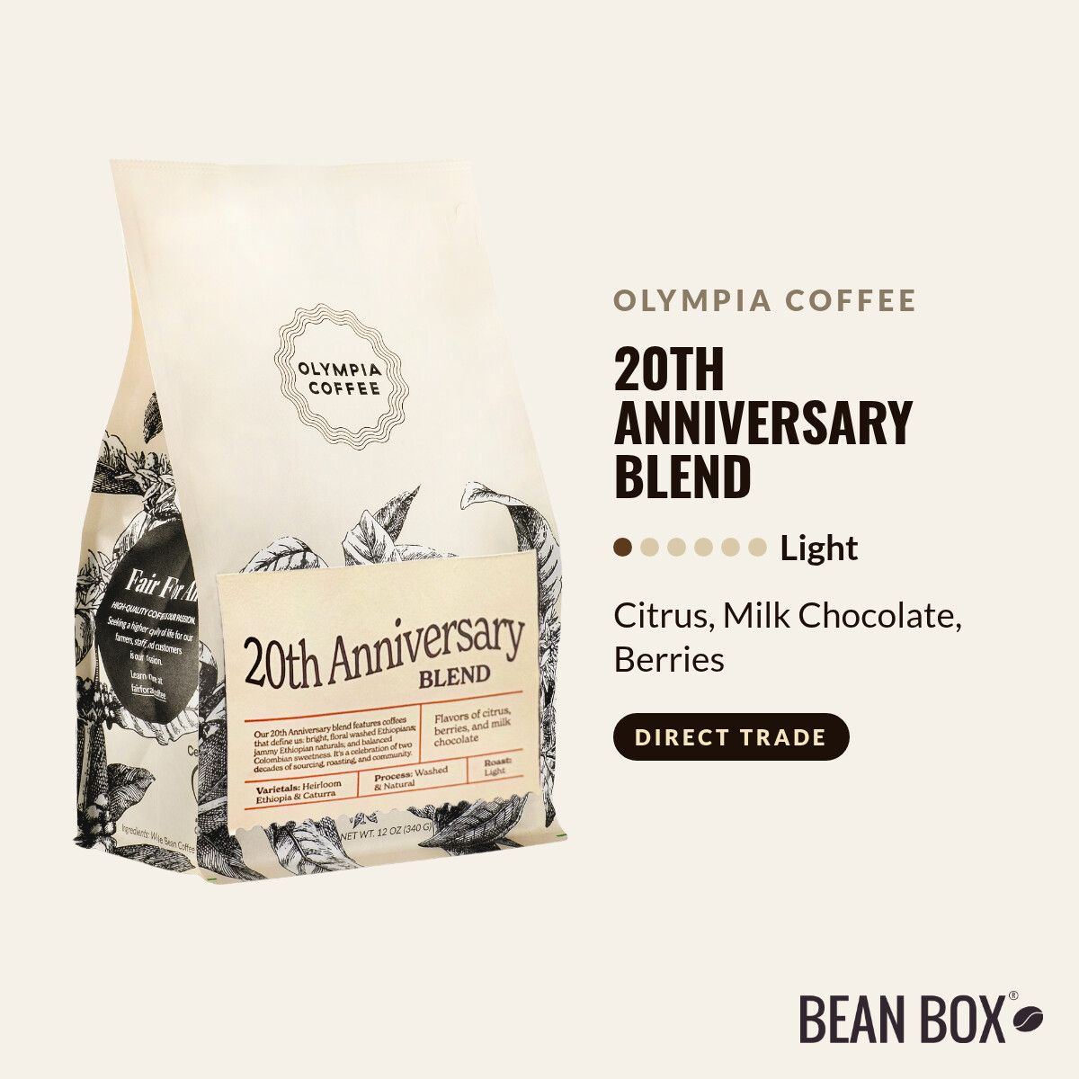 Olympia Coffee | 20th Anniversary Blend | Bean Box®