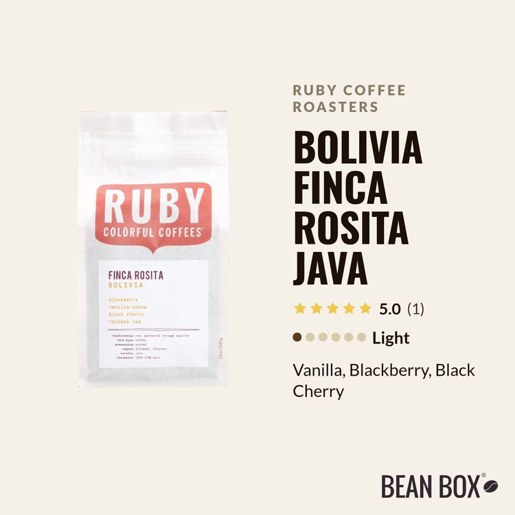 Bolivia Finca Rosita Java by Ruby Coffee Roasters - main image