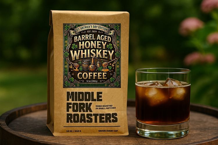 BarrelAged Honey Whiskey Colombia by Middle Fork Roasters - main image