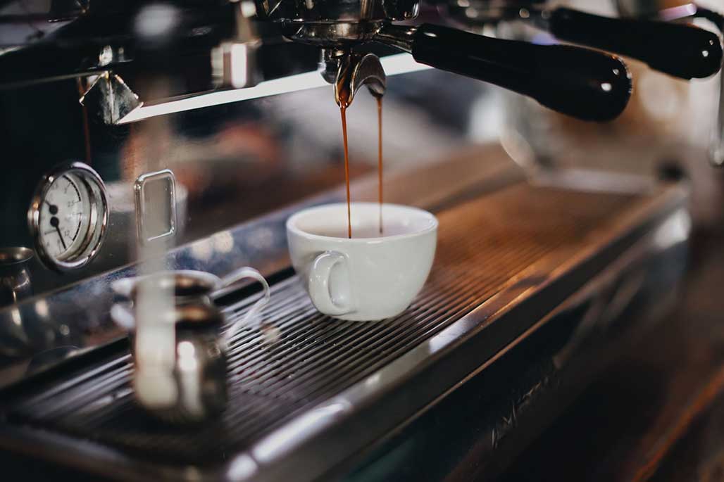 Making Espresso in a Machine