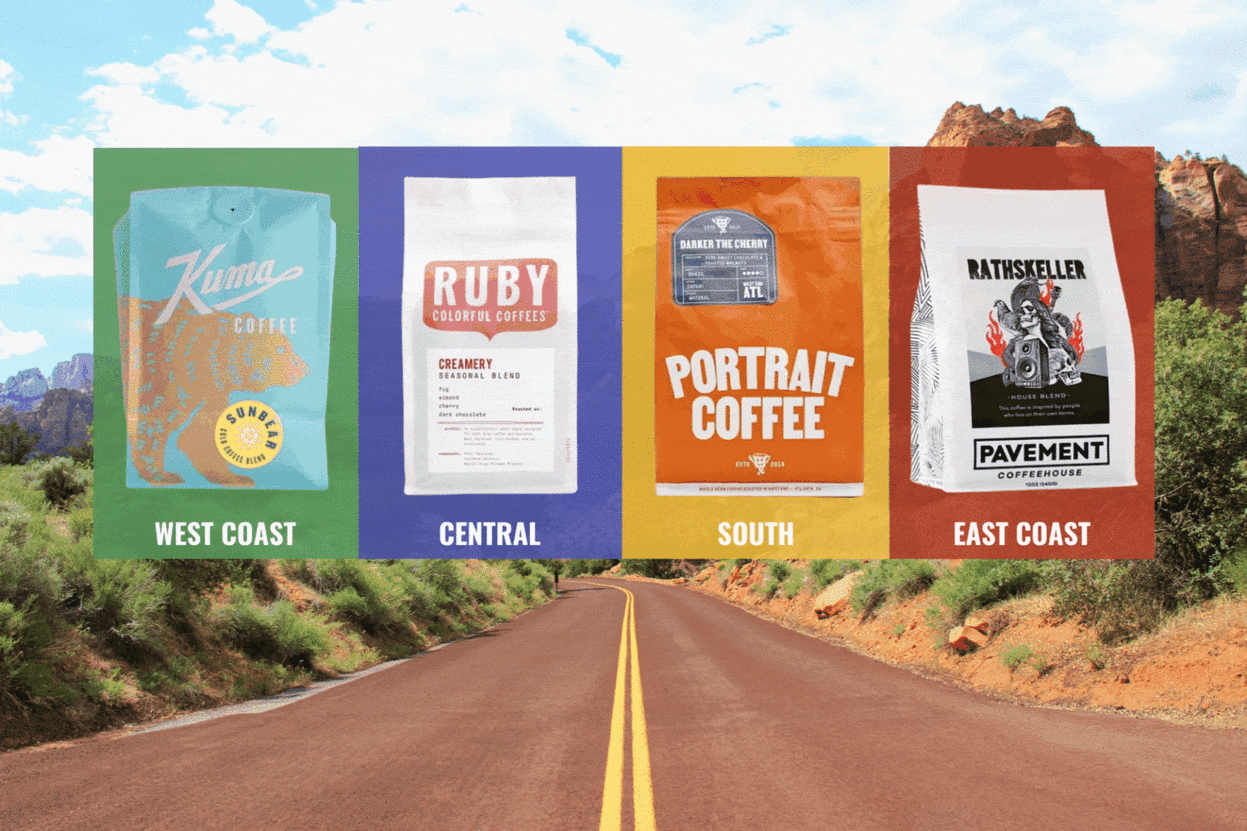 US Coffee Road Trip™ Subscription Bean Box