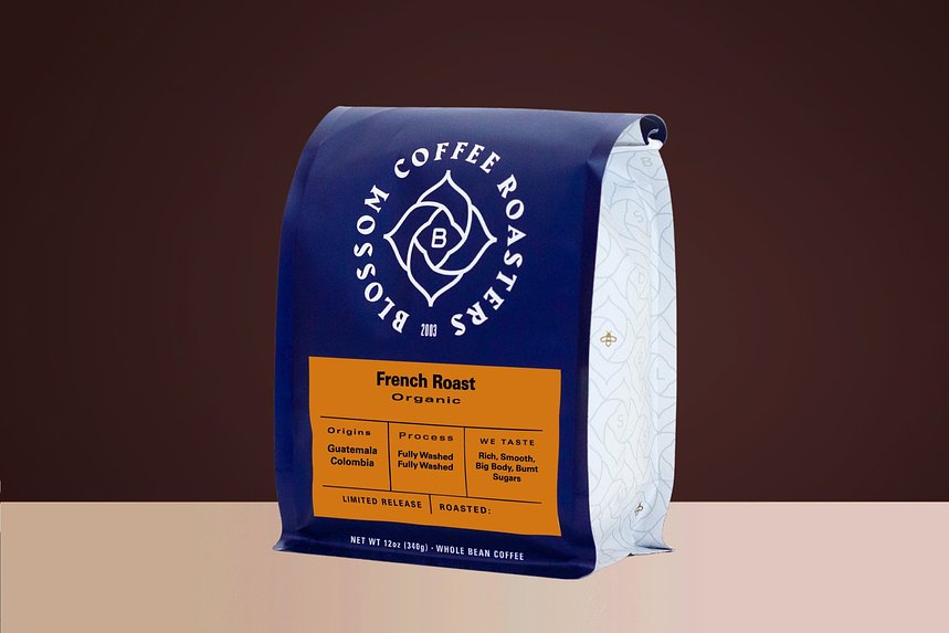 French Roast  Organic Blend by Blossom Coffee Roasters - main image